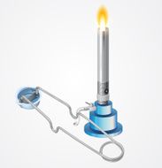 Chemistry Apparatus - Bunsen Burner and Lighter
