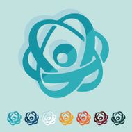 Flat design atom N10