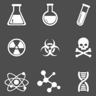Vector Set of Chemistry Icons N7