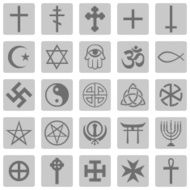 Vector Set of Religious Symbols N4