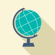 Flat Design Desktop Globe