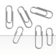 vector paperclips