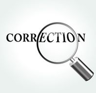 Vector correction concept illustration