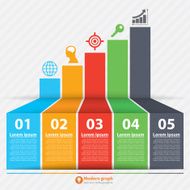 Modern graph banner infographic N2