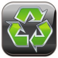 Recycle Black Button