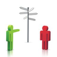 Directional Sign Symbol