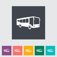 Bus flat icon N4