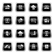 Supergloss Black Icons - Online Education