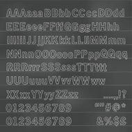 Blackboard alphabet