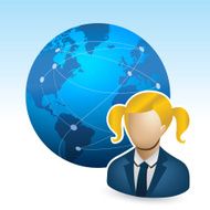 Globe and student N2