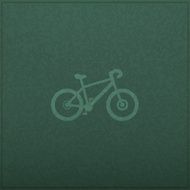 Bicycle Empty realistic black board in vector format