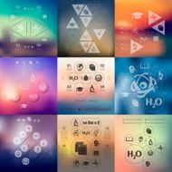 education infographic with unfocused background N89