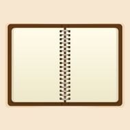 Open notebook vector N2