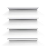 Set of four bookshelves