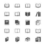 Book flat icons N2