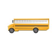 School bus isolated on a white backgrounds