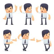 universal characters in different poses businessman N3