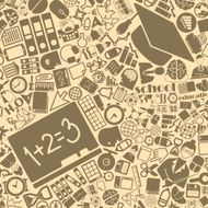 vector background of the education icons