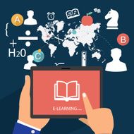 e-learning Flat style Vector N2