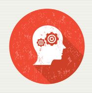 Brain symbol vector