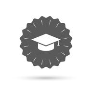 Graduation cap sign icon Education symbol N9