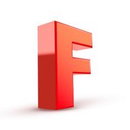 3d red letter F N4