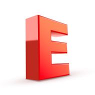 3d red letter E N2