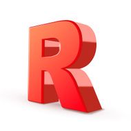 3d red letter R N3