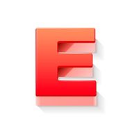 3d red letter E N4