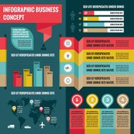 Business infographic concept layout in flat design style N2