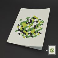 A4 Business Blank Abstract Vector Illustration N6