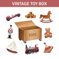 Vintage Toy Box Set N2