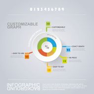 Customizable Circle Infographic Design with Pie Chart N2