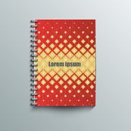 Notepad template with abstract background N10