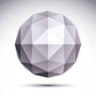 Abstract geometric 3D object vector illustration clear eps 8 N2