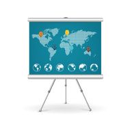 Flip chart business concept Vector N2