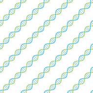 Vector seamless pattern DNA spiral scientific background