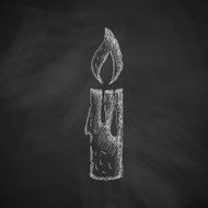 christmas candle icon