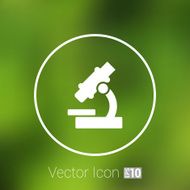 Black microscope icon vector illustration symbol medical N7