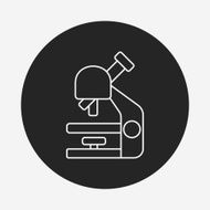 Microscope line icon N19