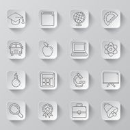 Education icons N210