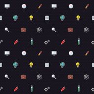 Education and science vector pattern Modern flat design