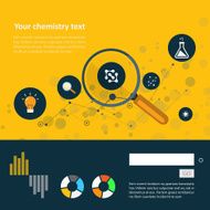 Set of flat design icon for experiment N10