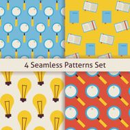 Four Vector Flat Seamless Search Knowledge Idea and Creativity P
