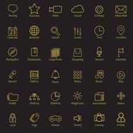 universal modern thin line icons for web and mobile N3