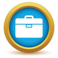 Gold bag icon