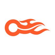 Letter A fire volume logo N2