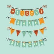 Welcome Back To School buntings decoration set