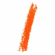 I - Orange handwritten letters on white background