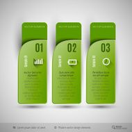 Vector tabs as design elements for business layouts N21